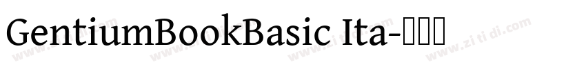 GentiumBookBasic Ita字体转换